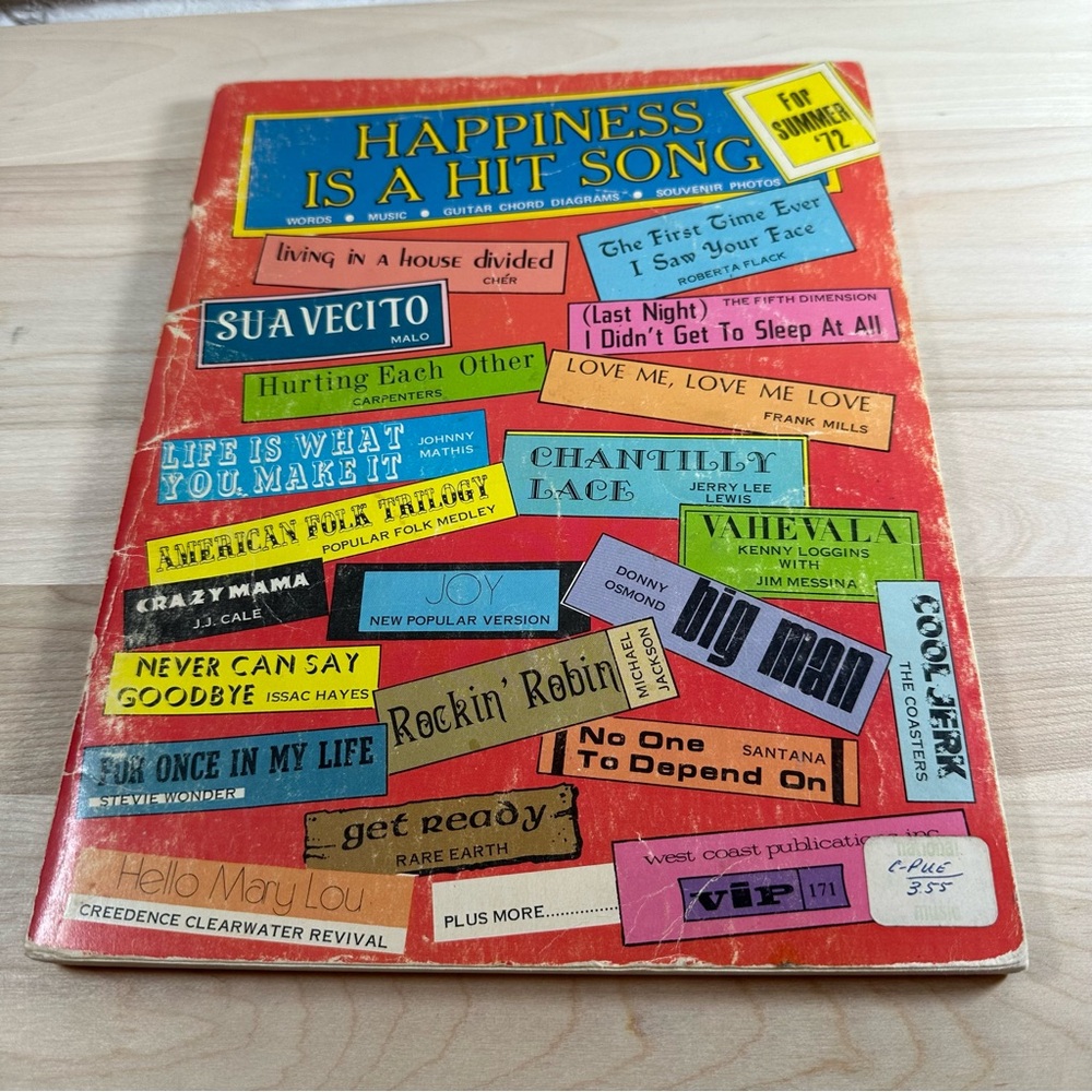 VINTAGE Piano Songbook 1970's GUC